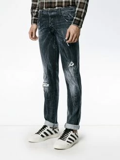 Dsquared2 Prix Acceptable Jean à détails usés jeans slim homme 9 Dsquared2 jean à détails usés