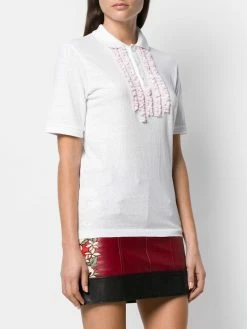 Dsquared2 polo shirt with frill embellishments