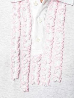 Dsquared2 polo shirt with frill embellishments