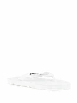 Dsquared2 logo printed flip flops