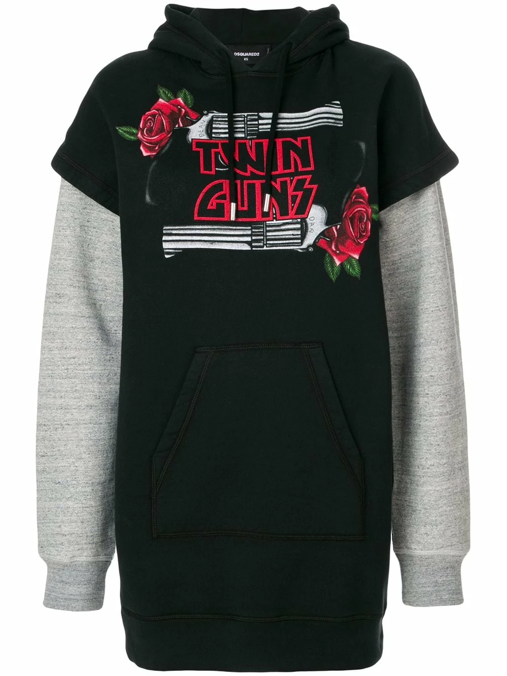 Dsquared2 Bas Prix Sweat à capuche Twin Guns hoodies femme 3 Dsquared2 sweat à capuche Twin Guns