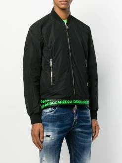 Dsquared2 veste bomber à bande logo