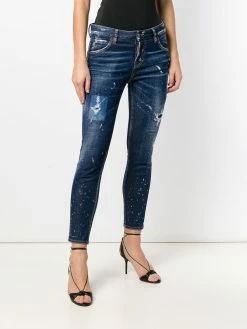 Dsquared2 jean Cool Girl à effet usé