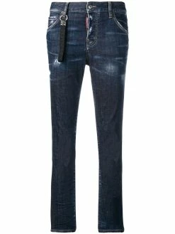 Dsquared2 jean skinny à sangle à logo