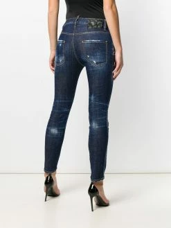 Dsquared2 jean skinny à sangle à logo