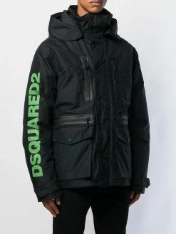 Dsquared2 parka à logo et capuche