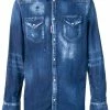 Dsquared2 chemise en denim à effet usé