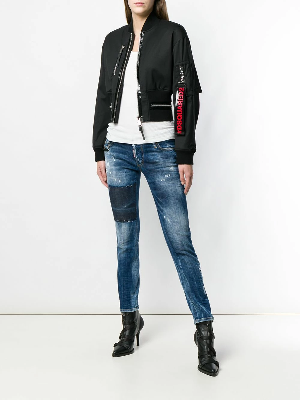 Dsquared2 Prix Bradés Jean crop Jennifer jeans courts femme 4 Dsquared2 jean crop Jennifer
