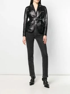 Dsquared2 veste de moto cintrée
