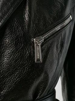 Dsquared2 Veste de moto cintrée Bonne Qualité vestes en cuir femme 11 Dsquared2 veste de moto cintrée