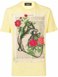 Dsquared2 t-shirt à imprimé cœur