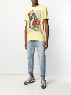 Dsquared2 t-shirt à imprimé cœur