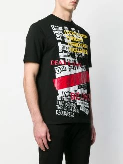 Dsquared2 t-shirt à slogan imprimé