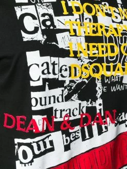 Dsquared2 t-shirt à slogan imprimé