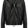 Dsquared2 Veste zippée en cuir Qualité garantie 100% vestes en cuir homme 2 Dsquared2 veste zippée en cuir