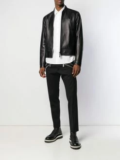 Dsquared2 veste zippée en cuir