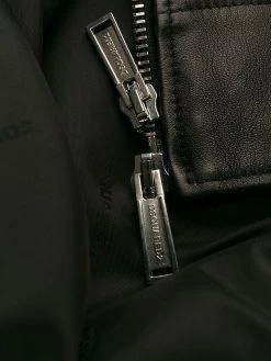 Dsquared2 Veste zippée en cuir Qualité garantie 100% vestes en cuir homme 14 Dsquared2 veste zippée en cuir