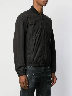 Dsquared2 veste zippée à logo poitrine