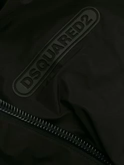 Dsquared2 veste zippée à logo poitrine