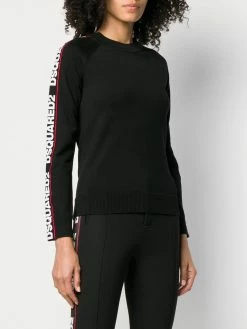 Dsquared2 pull à bandes logo