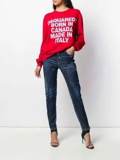 Dsquared2 jean slim à effet usé