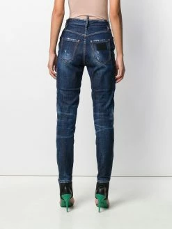 Dsquared2 jean slim à effet usé