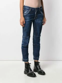 Dsquared2 jean slim à effet usé