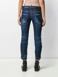 Dsquared2 jean slim à effet usé