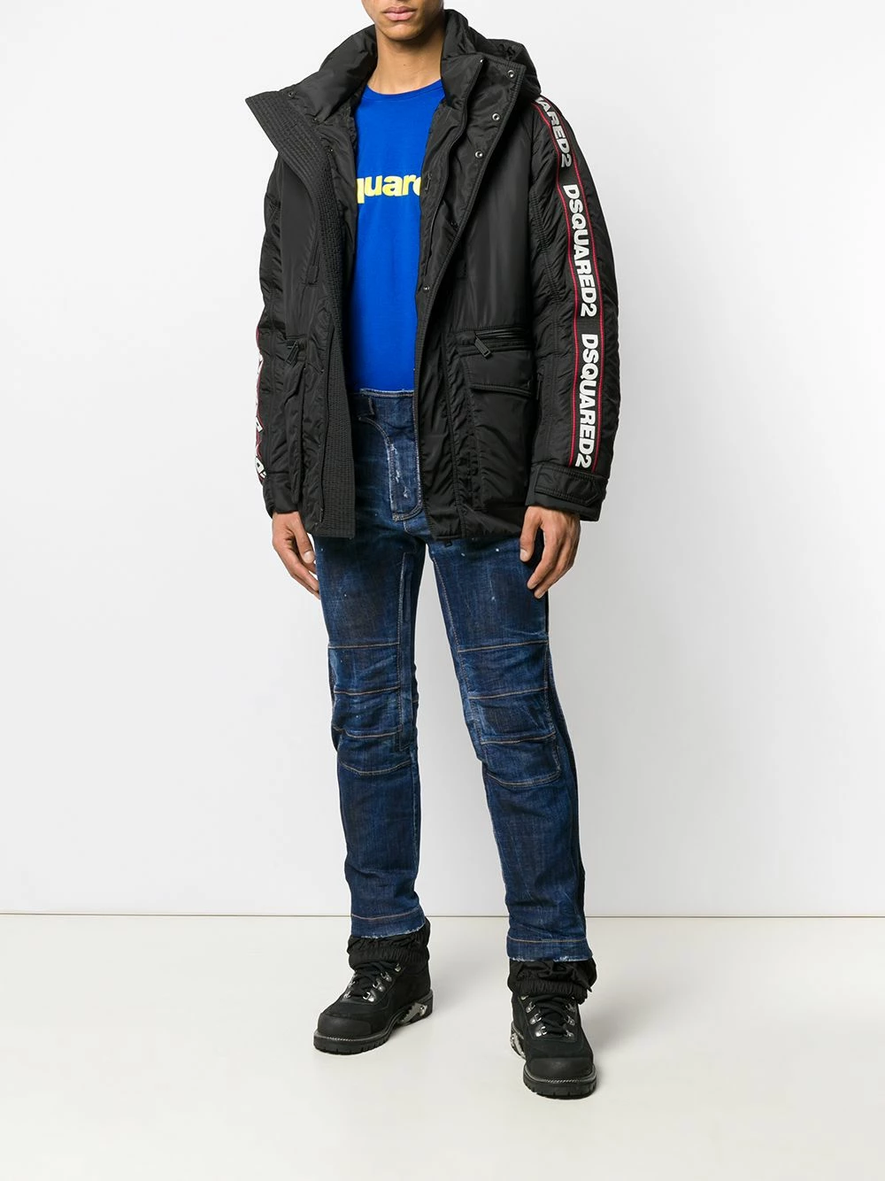 Dsquared2 Doudoune à bande logo Se Vend Bas Prix vestes de ski homme 4 Dsquared2 doudoune à bande logo