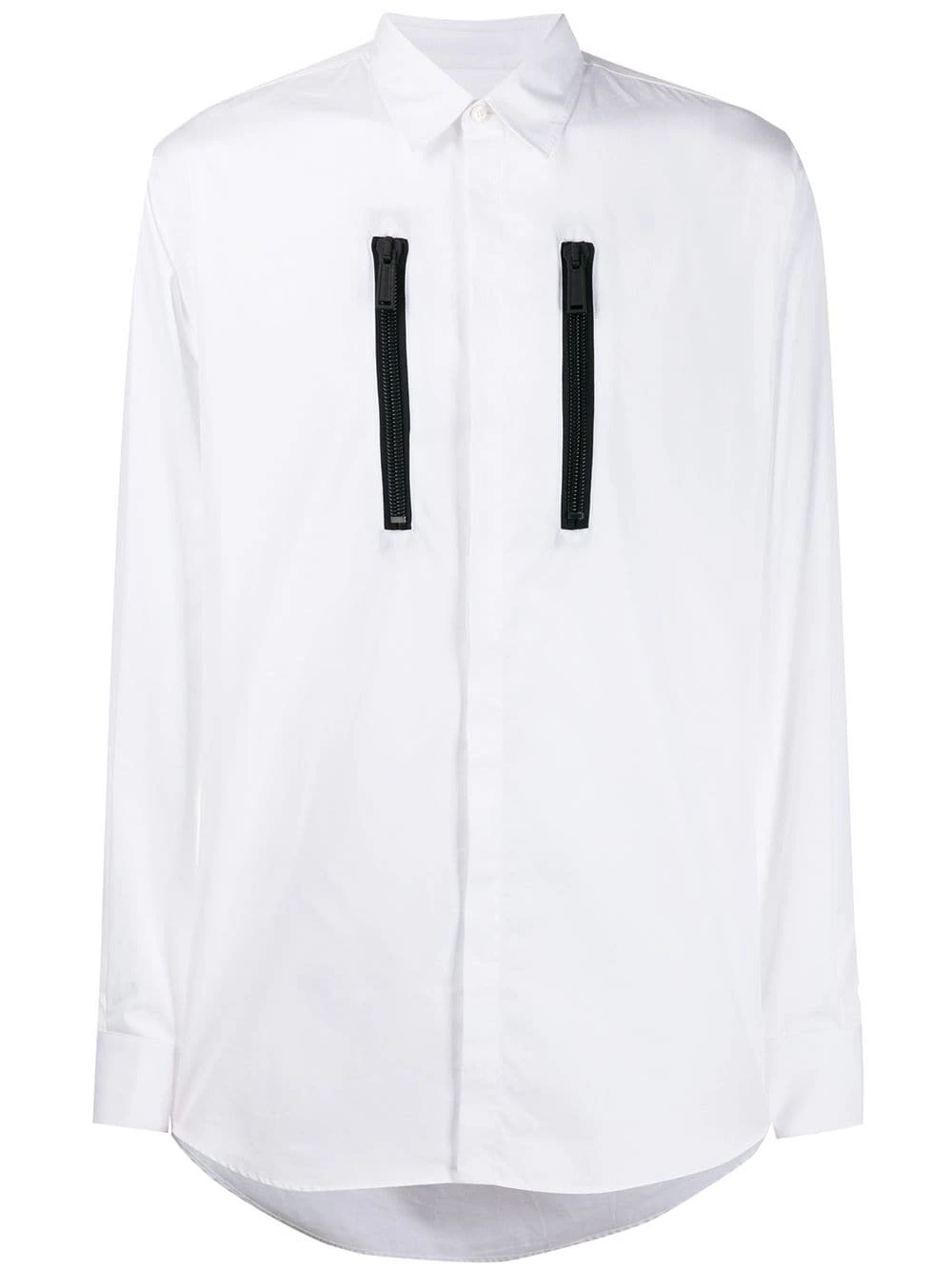 Qualité Excellente Dsquared2 Chemise à détails zippés chemises homme 3 Dsquared2 chemise à détails zippés