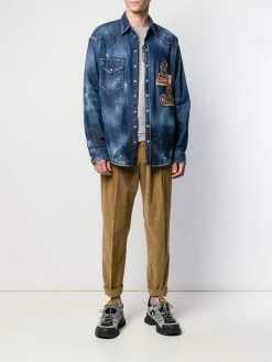 Dsquared2 chemise à détails de patchs