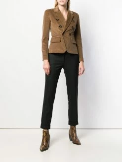 Dsquared2 blazer en velours côtelé et boutonnière croisée