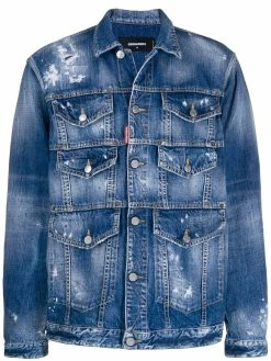 Dsquared2 veste en denim à design multi-poches
