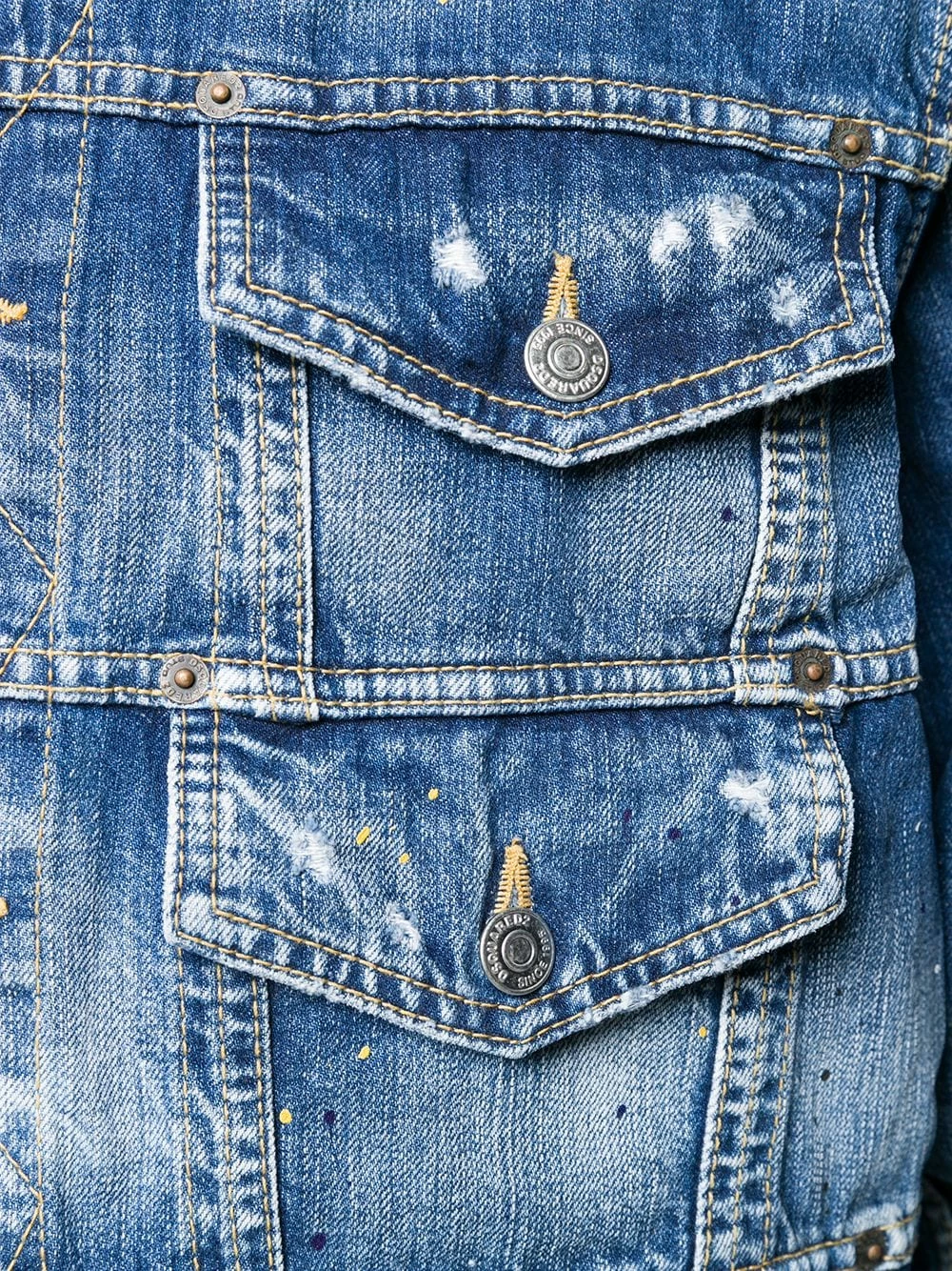 Qualité Excellente Dsquared2 Veste en denim à design multi poches vestes en jean homme 7 Dsquared2 veste en denim à design multi-poches