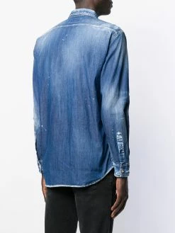 Dsquared2 chemise brodée en denim