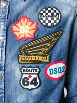 Dsquared2 chemise brodée en denim