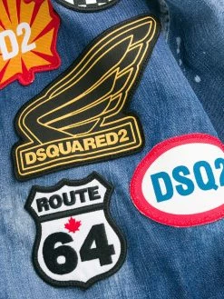 Dsquared2 chemise brodée en denim