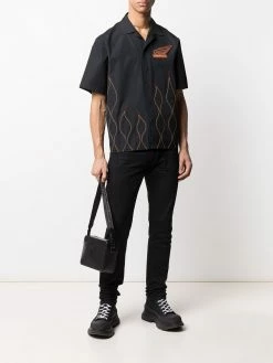 Dsquared2 chemise brodée à manches courtes