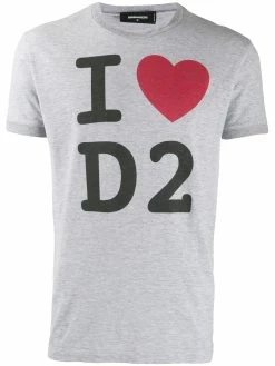 Dsquared2 t-shirt imprimé I Love D2