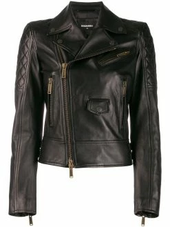 Dsquared2 veste de moto à détails de zips