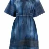 Dsquared2 robe courte en jean à effet délavé