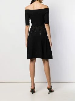 Dsquared2 robe courte en maille à épaules dénudées