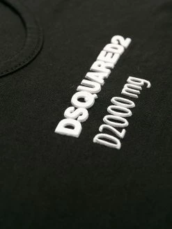 Dsquared2 t-shirt crop à détail de slogan