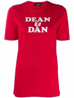 Dsquared2 t-shirt à détail de slogan