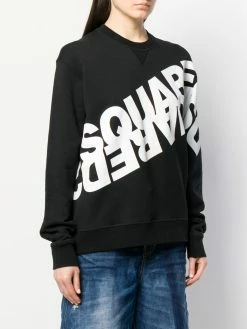 Dsquared2 Pas Cher Sweat à logo imprimé sweats femme 11 Dsquared2 sweat à logo imprimé