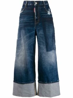 Dsquared2 jean ample à ourlet retroussé