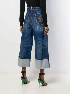 Dsquared2 jean ample à ourlet retroussé