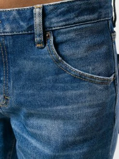 Dsquared2 jean crop à effet délavé