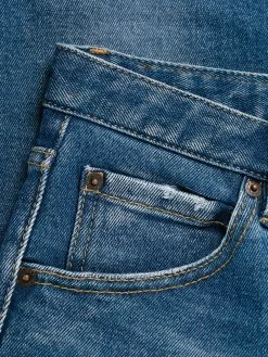 Dsquared2 jean crop à effet délavé