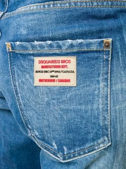 Dsquared2 Jean à effet usé Soldes jeans droits femme 13 Dsquared2 jean à effet usé